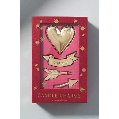 Anthropologie Accents | Anthropologie Heart Candle Charm Nwt | Color: Gold | Size: Os