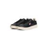 Plateausneaker TOMMY JEANS "ARCHIVE' 98", Damen, Gr. 39, schwarz-weiß (schwarz, weiß), Nappaleder, Textil, sportlich, Schuhe, Freizeitschuh, Halbschuh, Schnürschuh, mit Logoaufnäher an der Zunge