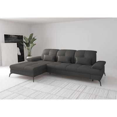 Ecksofa SIT & MORE "Amica, L-Form, inkl. Sitztiefenverstellung & Armteilverstellung", braun (mocca), B:279cm H:90cm T:185cm, Sofas, wahlweise mit Bettfunktion, Bettkasten und Kopfteilverstellung Image