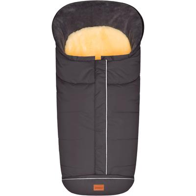 Fußsack FILLIKID "Nanga Lammfell, Winterfußsack", Baby, grau, Polyester, Lammfell, Fußsäcke