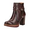 High-Heel-Stiefelette PIKOLINOS "PIKOLINOS Stiefelette Leder", Damen, Gr. 37, braun, Leder, casual, Schuhe