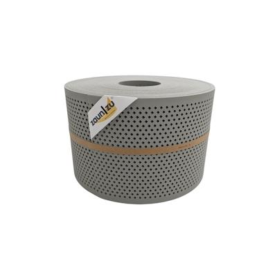 zaun|zu® Sichtschutz Premium Gelocht Diamant-Muster für Doppelstabmatten Steingrau 50m Image