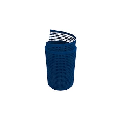 zaun|zu® Sichtschutz PP Premium Gelocht 30 Prozent Streifen Enzianblau 2,55m Image