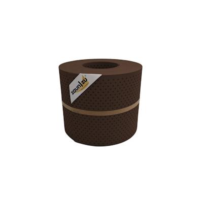 zaun|zu® Sichtschutz PP Premium Gelocht 15 Prozent Streifen Braun 26m Image