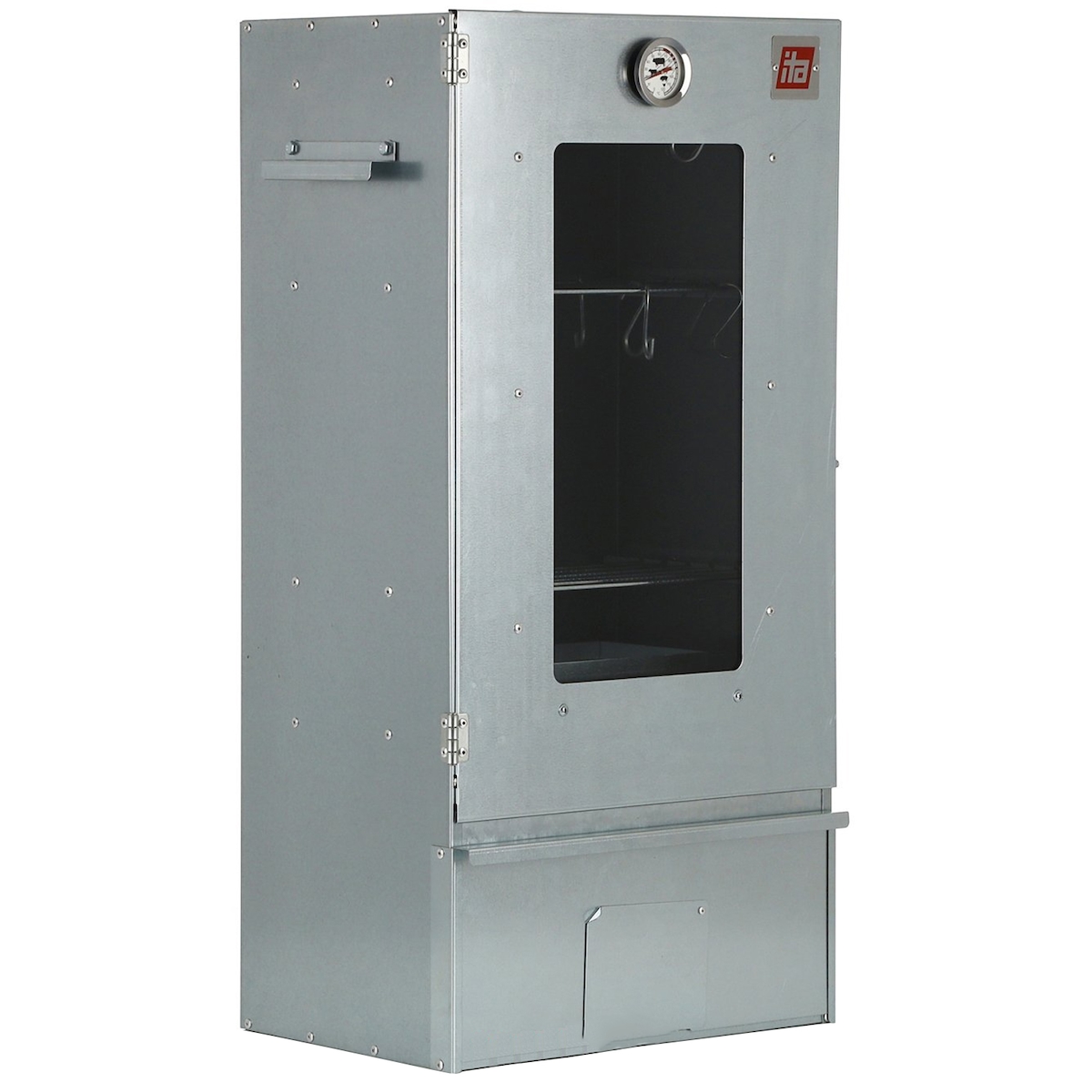 Räucherofen 7002 - 81x29x40 cm - Premium Räucherschrank - Edelstahl - Smoker mit Sichtfenster & Thermometer Image