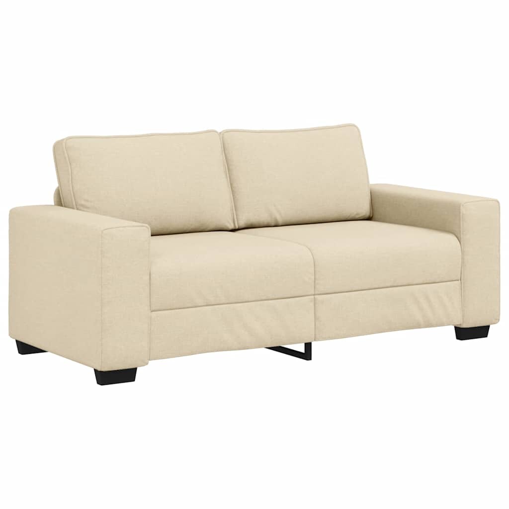 vidaXL 2-Sitzer-Sofa Creme 180x77x82 cm Stoff Image