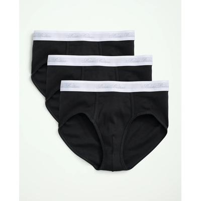 Brooks Brothers Men's Supima Cotton Low-Rise Briefs - 3 Pack | Grey | Size XL