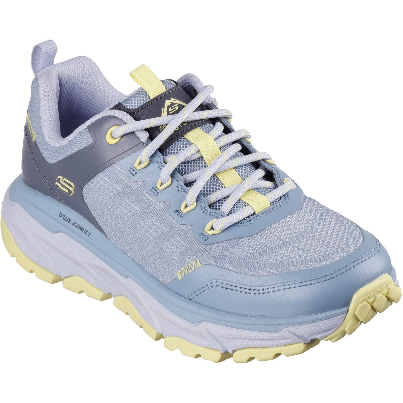 Skechers D'Lux Journey Marigold synthetische Damen Wanderstiefel in Blau/Gelb