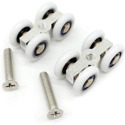 CSPARKV Rollen für Glasduschschiebetüren, Räder, Riemenscheiben mit Schrauben, 2 Stück Image