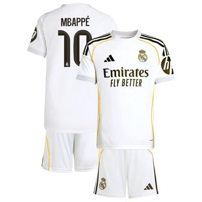 Real Madrid adidas Mini-Heimausrüstung 2025-26 - Jugendliche mit aufdruck Mbappé 10 Image