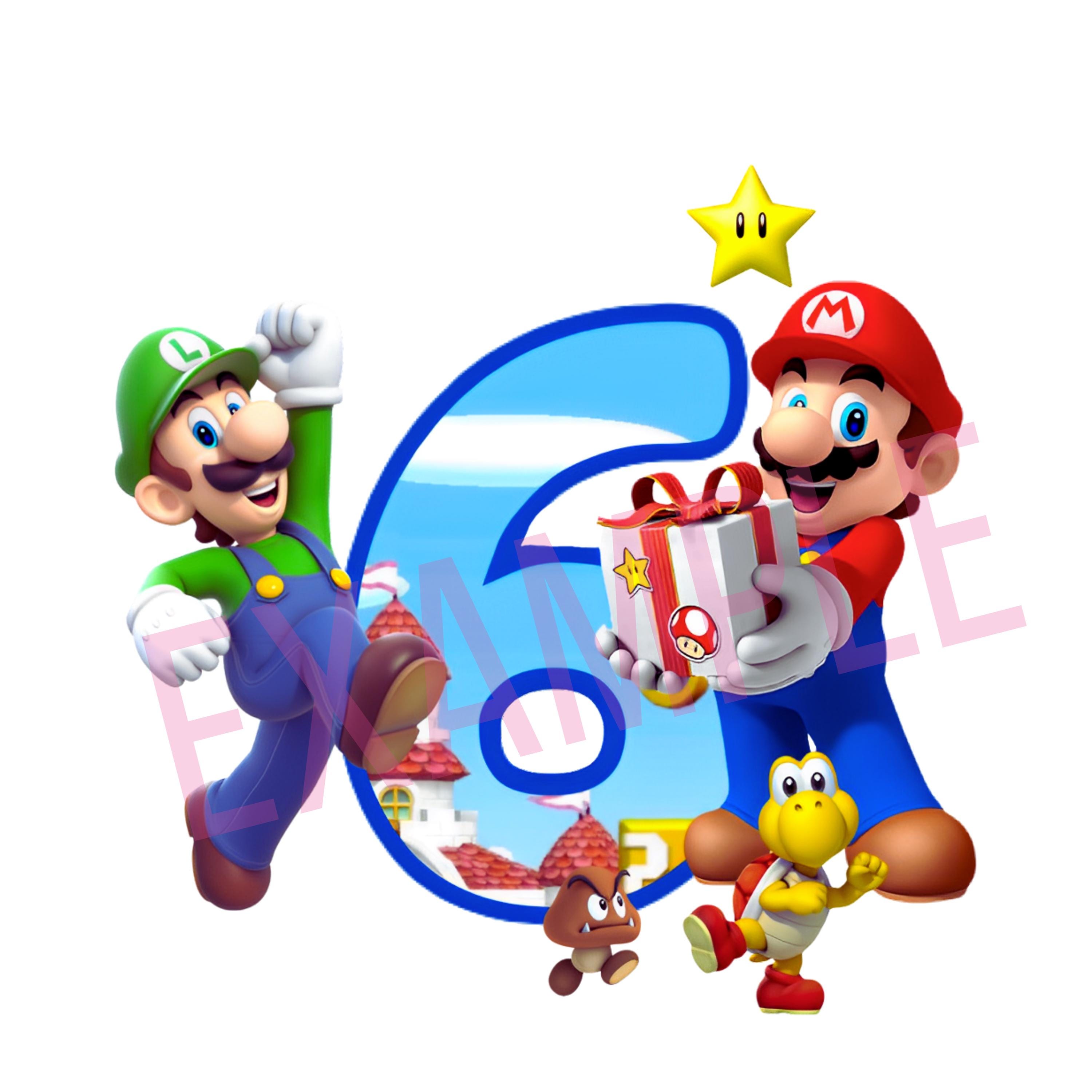 Mario Birthday Png, Super Mario Png, Mario Bros png, Super Mario compleanno png, super mario 6, modello di Super mario, mario digitale