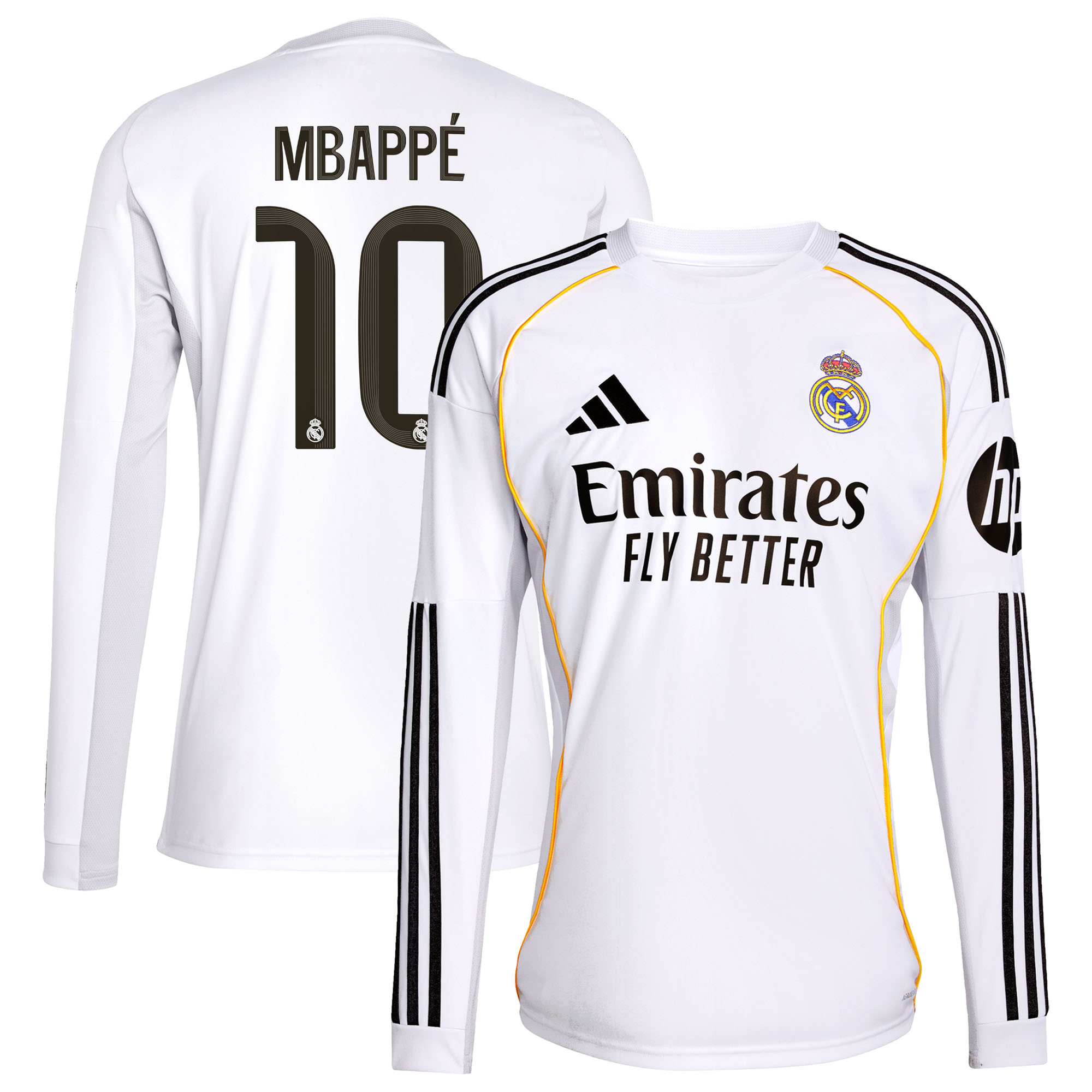Real Madrid adidas Heimtrikot 2025-26 - Langarm mit aufdruck Mbappé 10 Image