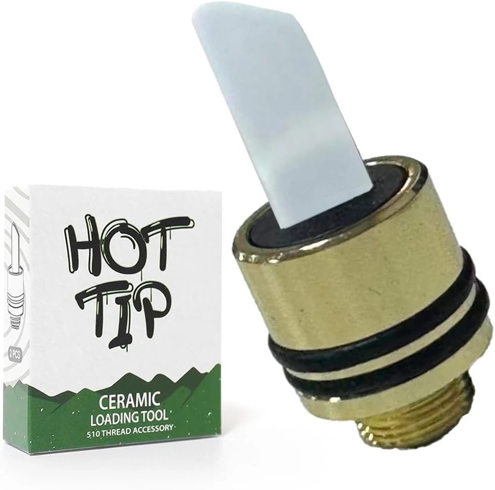 1 Stück Einzelnes Heißmesser 510 Keramik-Wärmespitzenspule mit Abdeckkappe 11,2 mm Schwarz Silber Regenbogenschnitt Wachs Zubehör Werkzeug Heizelement Image