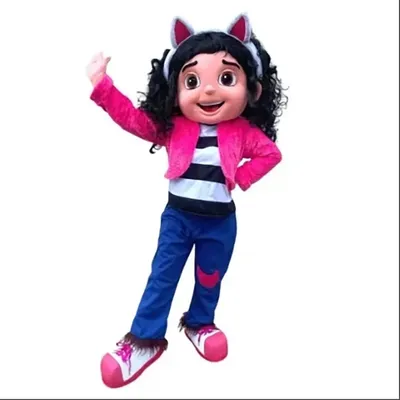 Maßgeschneiderte Mädchen Gaby Maskottchen Kostüm Erwachsene Cosplay Cartoon Puppe Anzüge Karneval Leistung Party Kostüm Werbung Outfits Image