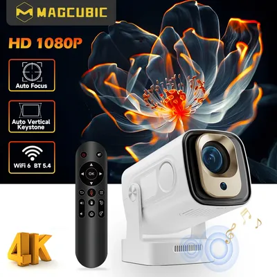 Magcubic HY310 Mini-Projektor Autofokus 4K Native 1080P 330ANSI Android11 5W Lautsprecher Air Mouse Sprachassistent aktualisiert HY300