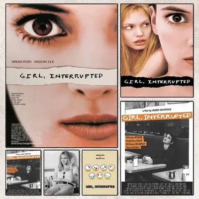 Girl Interrupted Movie TV-Poster, HD-Poster, selbstklebend, wasserfest, ideal für die Dekoration von Wohnzimmer, Schlafzimmer, Bar