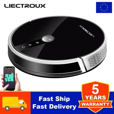 (Code: AEEU55) Roboter-Staubsauger LIECTROUX C30B, AI-Kartenroute, superintelligente Partition, mit Speicher, WiFi-App, 6000Pa starke Saugleistung, intelligentes Nasswischen, Desinfektion, Image