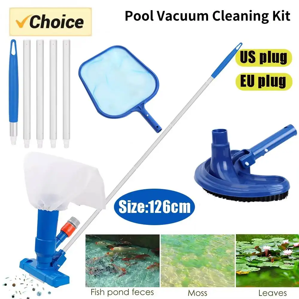 Pool Staubsauger Kit Sauber Böden Net Für Pool Filter Schwimmbad Staubsauger Set Reinigung Skimmer Pools Produkte Werkzeug Image