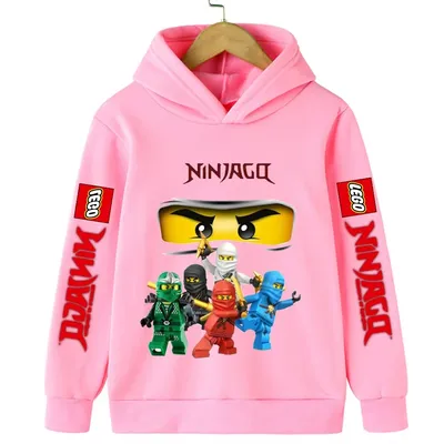 Lego Phantom Ninja Kinder-Jungenkleidung, langärmelige Kapuzenpullover für Mädchen, lässige Sport-Hoodies, Jacken für Jungen im Alter von 3 bis 13 Jahren Image