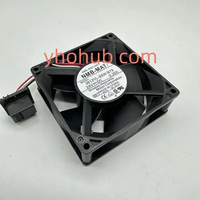NMB-MAT 3612VL-S5W-B79 BE1 DC 24V 0.35A 3-Wire 90X90X32mm Server Cooling Fan