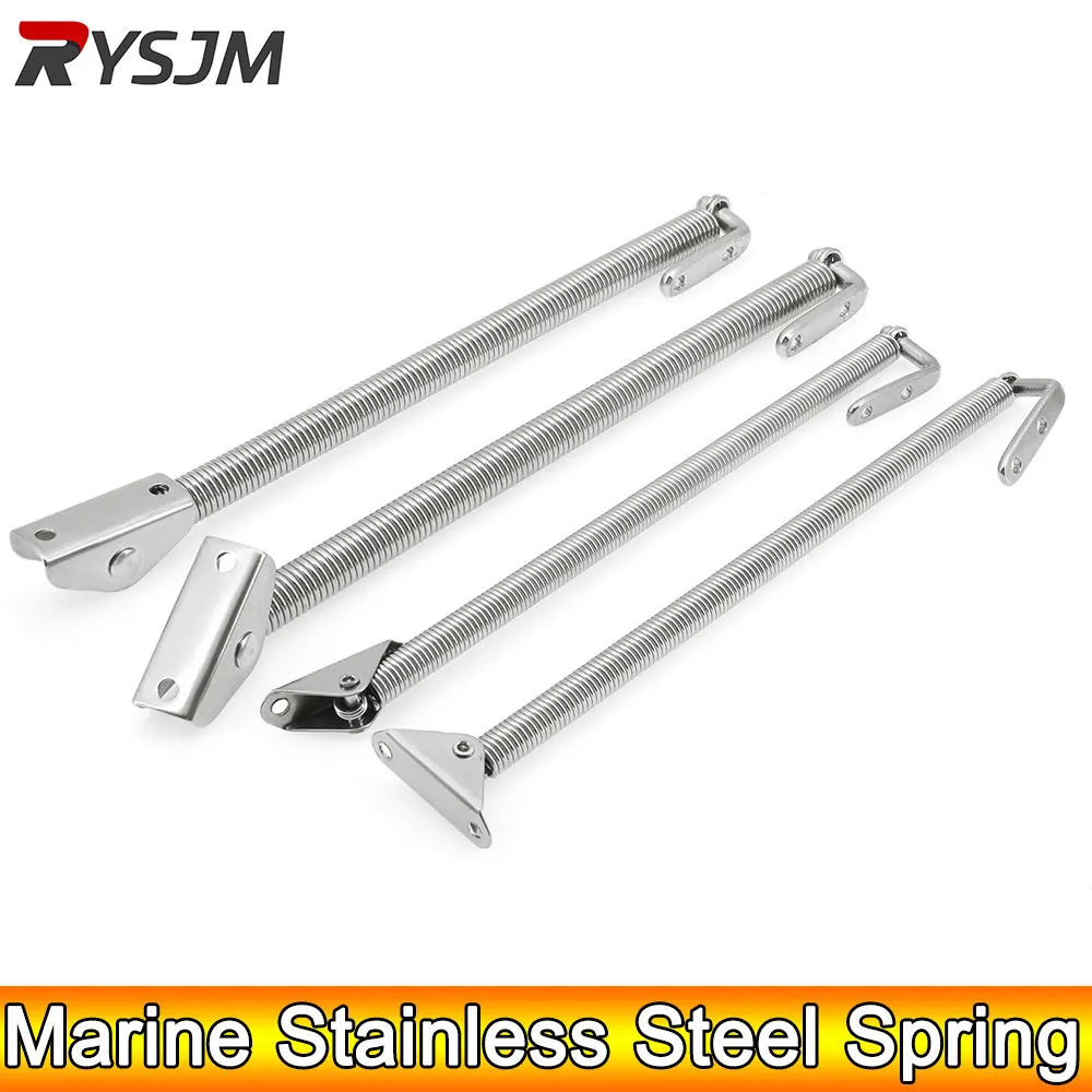 Ad 1 Paar Boots zubehör Marine Edelstahl 260mm 230mm Feder deckel halterung Edelstahl Boots luke Stütz feder Image