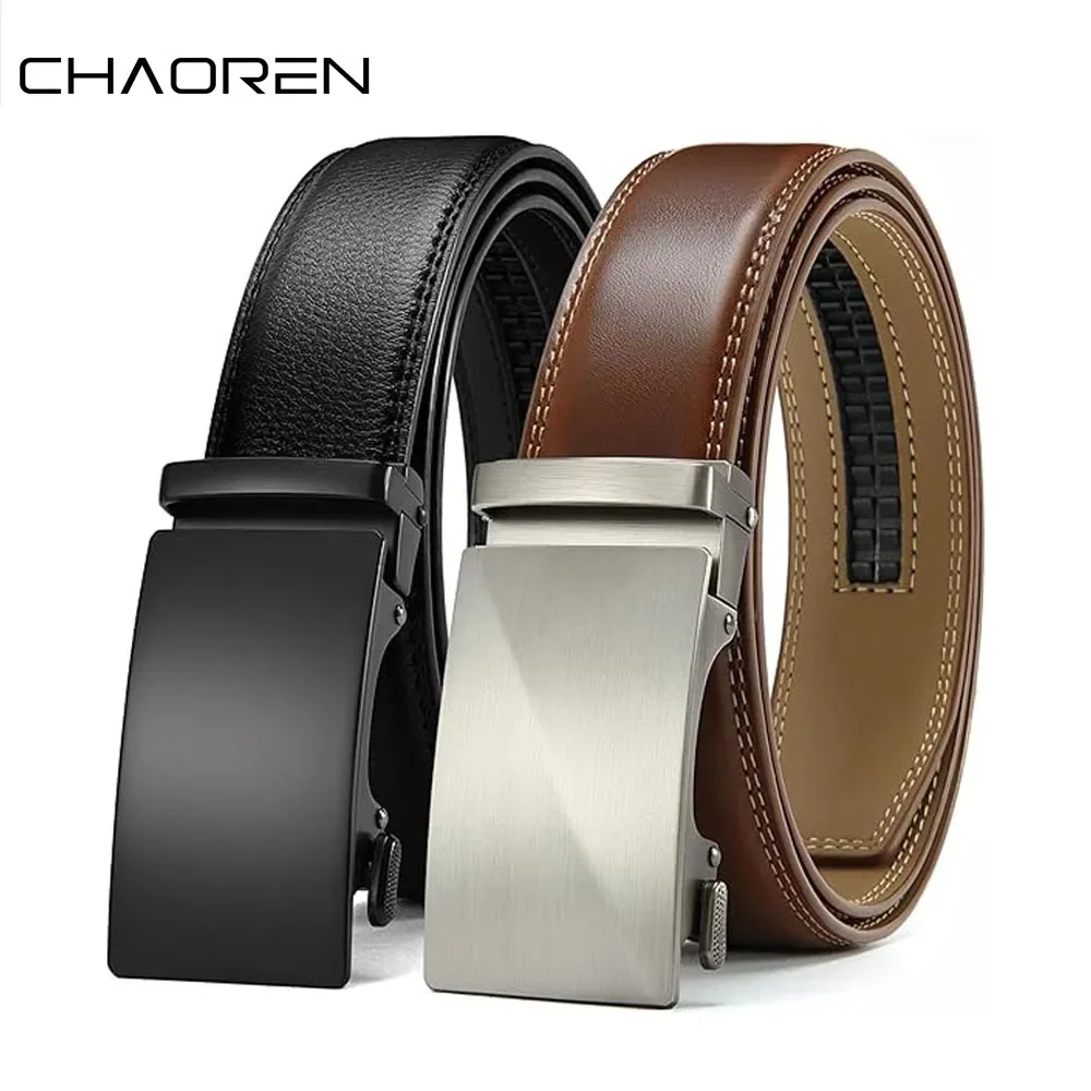 Automatische Schnalle Männer Gürtel Luxus Marke Gürtel Für Männer Lederband Casual Business Für männer Geschenke Image