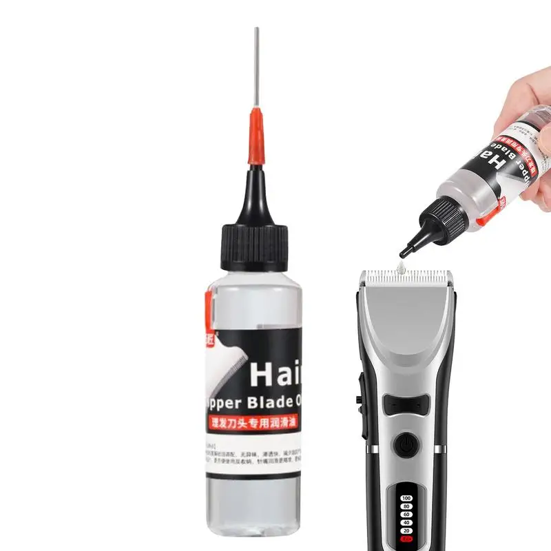 Haarschneider, Ölknipser, 60 ml, Öltrimmer, Öl, geruchloses Rasiereröl, reduziert Reibung, Friseuröl für Haarschneidemaschinen, Haarschneider-Werkzeuge Image