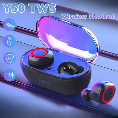 Y50 Bluetooth-Kopfhörer TWS Drahtlose Kopfhörer Ohrhörer Stereo-Gaming-Headset mit Ladebox für alle Smartphones Image