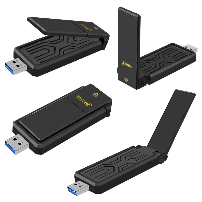 PC 1800 Mbit/s Wireless-Netzwerkadapter für PC-Computer, Wireless USB WiFi 6 -802.11ax USB-Adapter AX1800 für PC Image