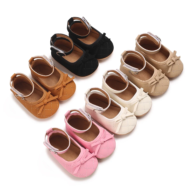 Entzückende süße Mary Jane-Schuhe für Babys und Kleinkinder, Partykleid-Schuhe, weiche Sohle, rutschfeste Lernschuhe für drinnen und draußen