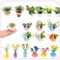 1Pc Miniature Green Plant Tree Potted Model 1/12 Dollhouse Home Living Room Decoration Dolls House Home Micro Garden Ornaments