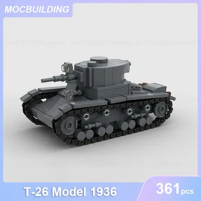 T-26 Modell 1936 MOC Bausteine Diy Montieren Ziegel Militär Pädagogisches Kreative Display Sammlung Spielzeug Weihnachten Geschenke 361PCS Image