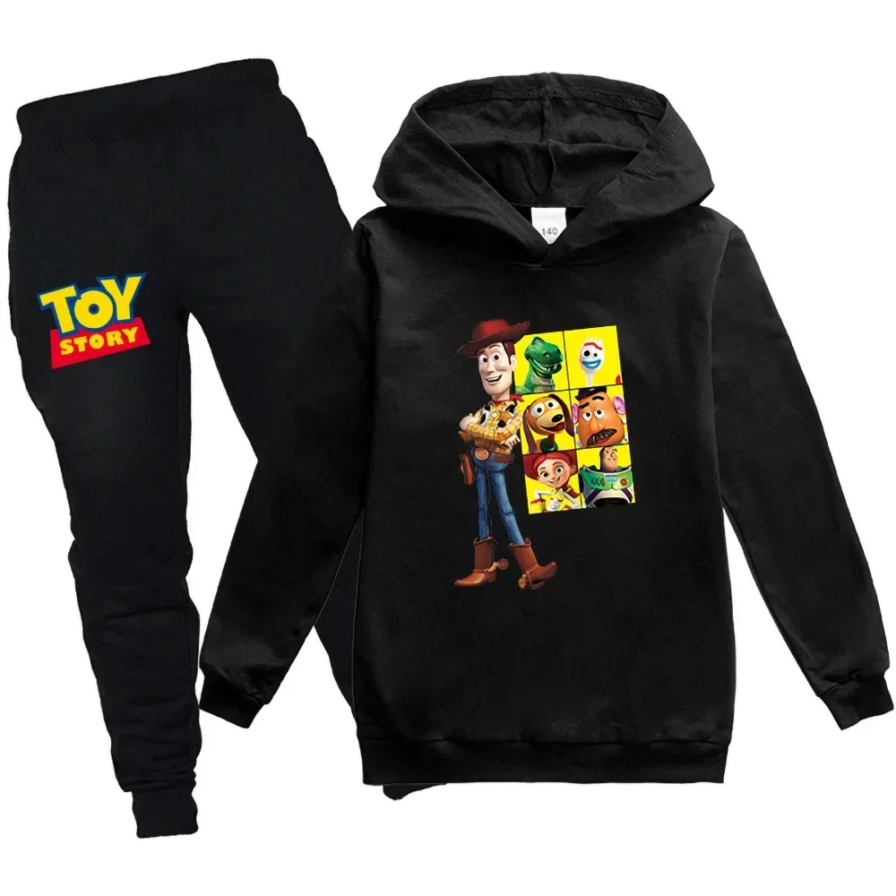 2024 Toy Story garçons vêtements enfant ensembles survêtement fille vêtements enfants à capuche + pantalons de survêtement Jogging costume Buzz l