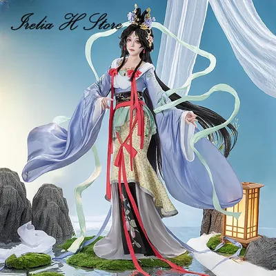 Irelia H Store Anime Reverse:1999 Jiu Niangzi Cosplay Kostüm Jiu Niangzi Chinesisches Hanfu Kleid Weibliche Halloween-Kostüme Image