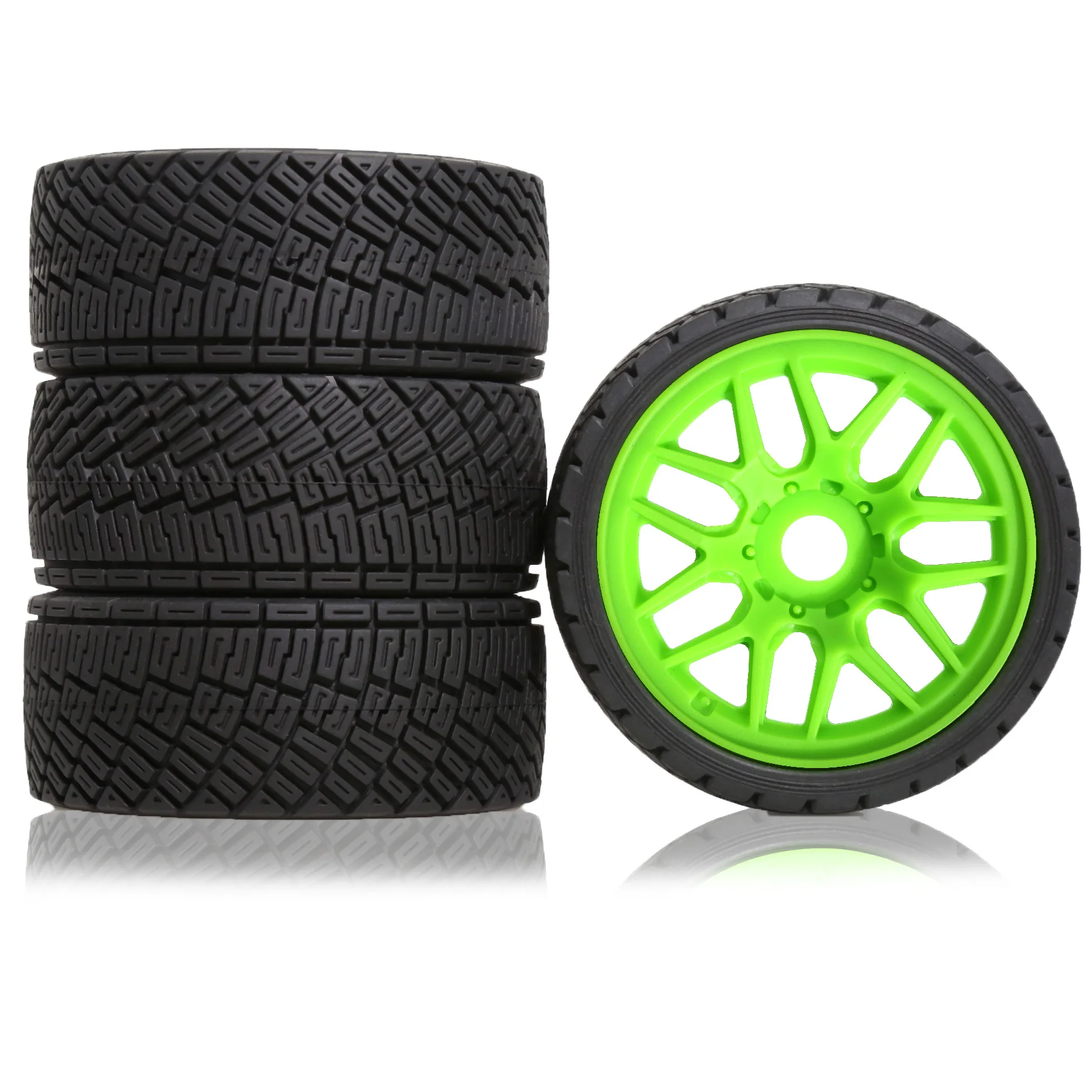 1/8 1/7 RC On Road Reifen und Kunststoffräder 17 mm Sechskantreifen Außendurchmesser 3,94 Zoll für 1:8 1:7 Drift Car ARRMA Losi Kyosho Tamiya HPI WR8 HSP