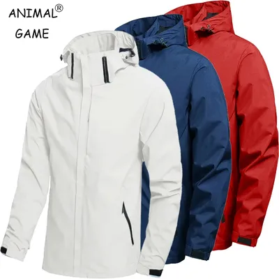 Outdoor Woman's Waterproof Raincoat Lightweight Raincoat with Hood Streetwear Hiking Windproof Jacket Climbing Outdoor Coats