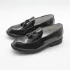 Neue Jungen Kleid Schuhe Schwarz Kunstleder Slip On Quaste Loafers Schuh Hochzeit Party Kinder Formale Schuh Klassische Kinder Schuhe