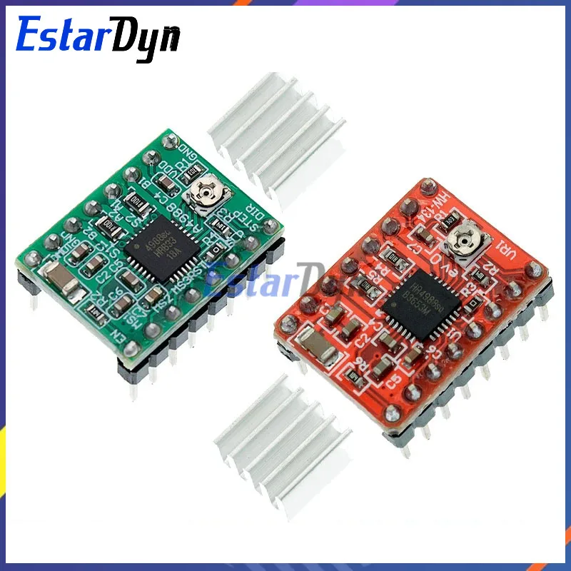 Estardyn a4988 modul cnc 3d drucker teile zubehör reprap pololu schrittmotor treiber modul mit kühlkörper für rampen 1,4 Image
