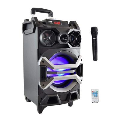Pyle Portable Blue Bluetooth Karaoke Speaker System