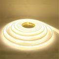 Striscia LED COB da 1 m, 2 m e 5 m, 220 V, 288 LED/m, lampada flessibile impermeabile, 3000 K, 4000 K, 6000 K, decorazioni per interni ed esterni di alta qualità