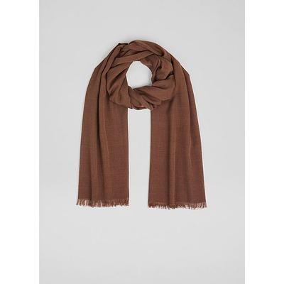 Sutton Brown Chocolate Plain Modal Shawl, Chocolate