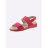 Sandale CAPRICE, Damen, Gr. 41, rosa (flamingo), Nubukleder, sportlich, Schuhe