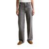 Weite Jeans MARC O'POLO DENIM "Tomma", Damen, Gr. 27, Länge 32, grau (medium grau), Denim/Jeans, Obermaterial: 100% Baumwolle, casual, Jeans, aus Bio-Baumwolle ohne Stretch, High Waist
