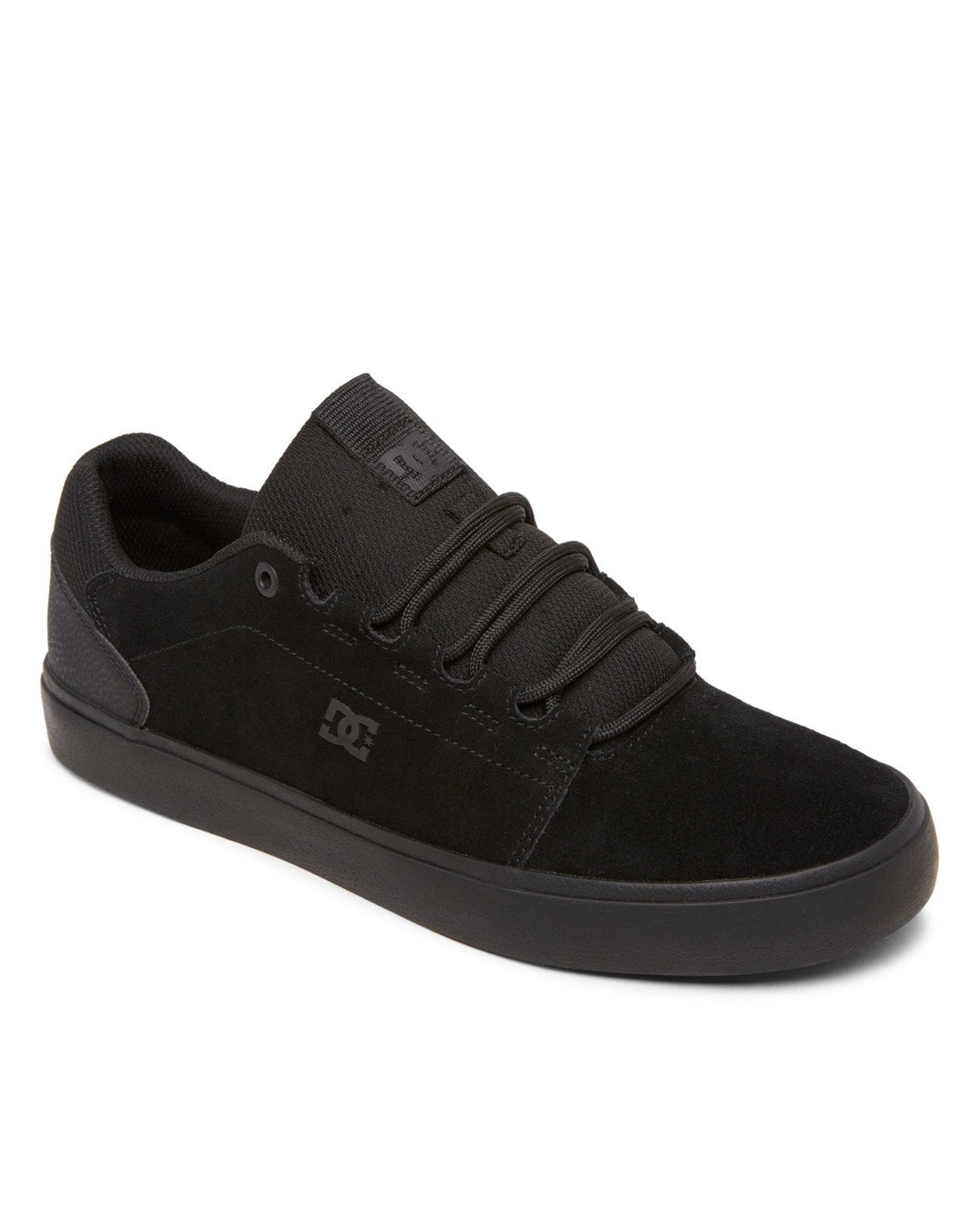 Sneaker DC SHOES "Hyde", Gr. 7(39), grün (schwarz olive), Obermaterial: Leder [Kuh] / Futter: Textil / Außensohle: Gummi, Schuhe