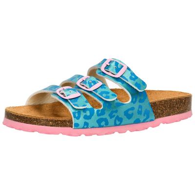 Hausschuh LICO "Pantolette Bioline Kids", Gr. 27, blau, Synthetik, Schuhe Image