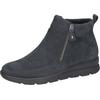 Schlupfboots WALDLÄUFER "H-BRUNI", Damen, Gr. 4,5 (37,5), blau (nachtblau), Nubukleder, unifarben, klassisch, Schuhe, Winterboots, Stiefelette, Bequemschuh in Komfortweite G (= weit)