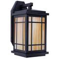 Gracie Oaks Kusiak 1-Light Outdoor Wall Lantern Glass in Brown | 12 H x 6 W x 7.5 D in | Wayfair 17989367A721468AA7154BEF78141D1E