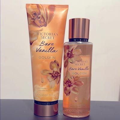 Victoria's Secret Bath & Body | Vs Bare Vanilla Golden Body Set | Color: Gold | Size: 8 Fl Oz