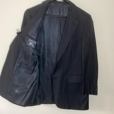 Burberry Suits & Blazers | Vintage Burberry Blue Glen Plaid Casual Blazer Sport Coat Jacket Union Size 40r | Color: Brown/Gray | Size: 41r