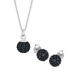 Elli Schmuckset Damen Kristall in 925 Sterling Silber